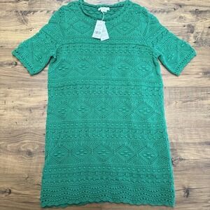 NWT Boden Claudia 12R Textured Chunky Knitted Dress Highland Green Spring Easter